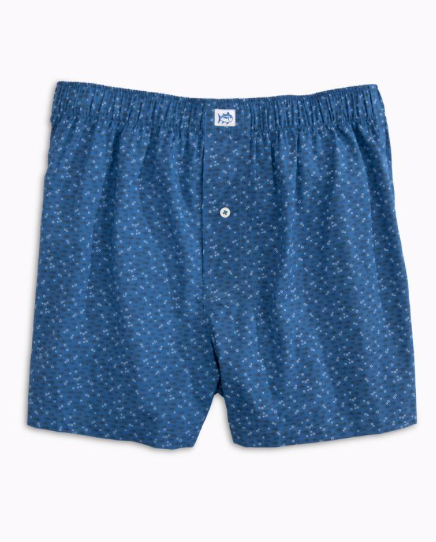 Southern Tide Waterway Boxer Short - Pompeii Blue