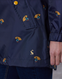 Joules Golightly Print Waterproof Packaway Coat - Umbrella Ducks