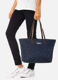 Barbour Witford Quilted Tote - Navy