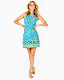 Lilly Pulitzer Women's Mila Stretch Shift Dress - Turquoise Oasis Outta Line Engineered Shift