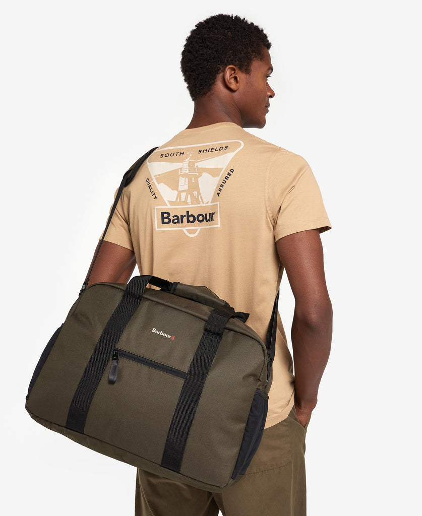 Barbour Arwin Canvas Holdall - Olive/Black