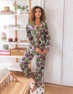 Printfresh Women's Eat Your Asparagus Long Sleep Set