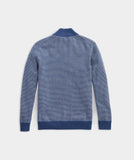 Vineyard Vines Men's Boathouse Stripe Mock Neck Sweater - Medium Indigo