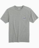 Southern Tide Men's Bobbers And Lures Tide T-shirt - Heather Grey