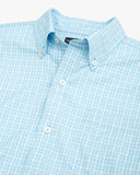 Southern Tide Men's brrr°® Charleston Beaumont Plaid Intercoastal Sport Shirt - Rain Water