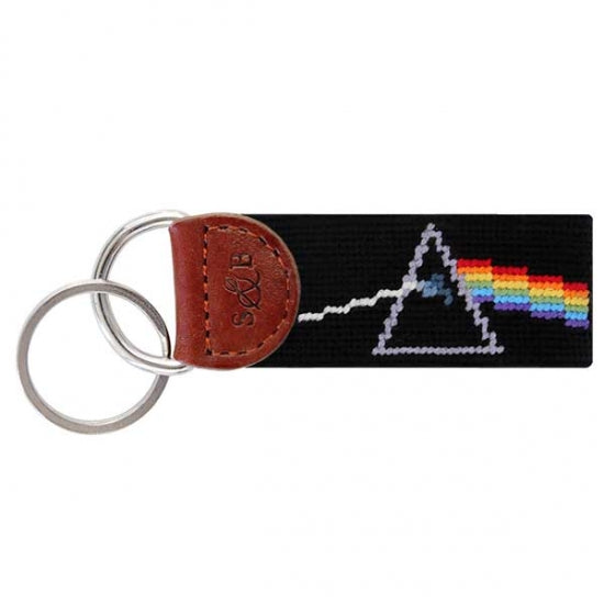 Smathers and Branson Pink Floyd Needlepoint Key Fob - Black