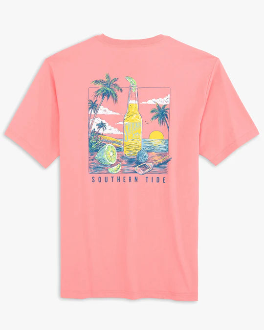 Southern Tide Men's Cerveza Sunset T-Shirt - Citrus Punch