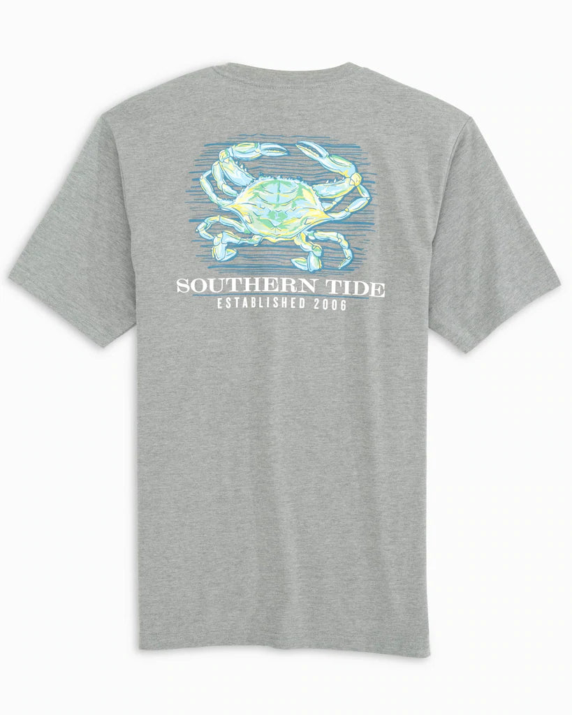 Southern Tide Men's Feeling Crabby Heather T-Shirt - Heather Grey
