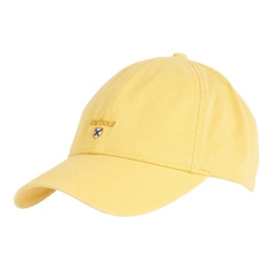 Barbour Tartan Crest Sports Cap - Sunbleached Yellow