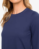 Southern Tide Women's Demy Long Sleeve Performance Top - Nautical Navy