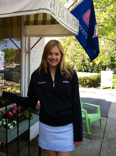 Vineyard Vines Hamilton Embroidered Women's Shep Shirt - Vineyard Navy