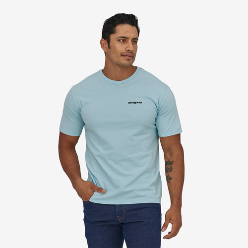 Patagonia Men's P-6 Mission Organic T-Shirt - Fin Blue