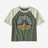Patagonia Baby Capilene® Cool Daily T-Shirt - Bubble Fitz: Kale Green X-Dye