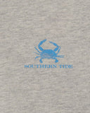 Southern Tide Kids Crabby Skipjack Fill Heather T-Shirt - Heather Light Grey