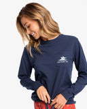 Southern Tide Women's Light House Long Sleeve T-Shirt - True Navy