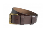 Southern Tide Leather ST Patch Belt - Brown