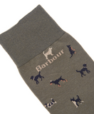 Barbour Mavin Men's Socks - Mid Olive/Dog