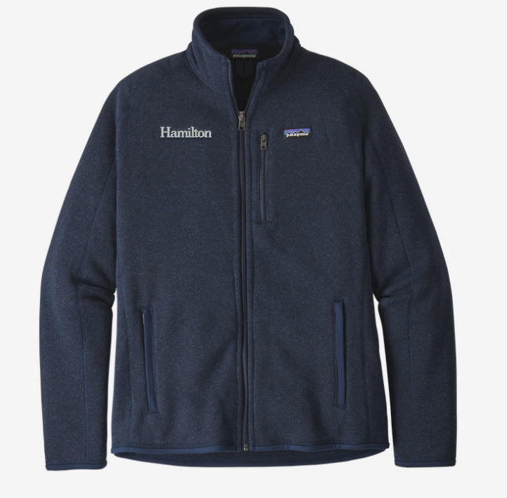 Hamilton Men's Better Sweater Full Zip - Navy (platinum thread)
