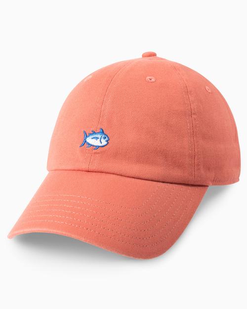 Southern Tide Mini Skipjack Leather Strap Hat - Faded Brick