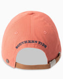 Southern Tide Mini Skipjack Leather Strap Hat - Faded Brick