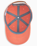 Southern Tide Mini Skipjack Leather Strap Hat - Faded Brick