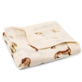 Milkbarn Natural Dog Mini Lovey Two-Layer Muslin Security Blanket