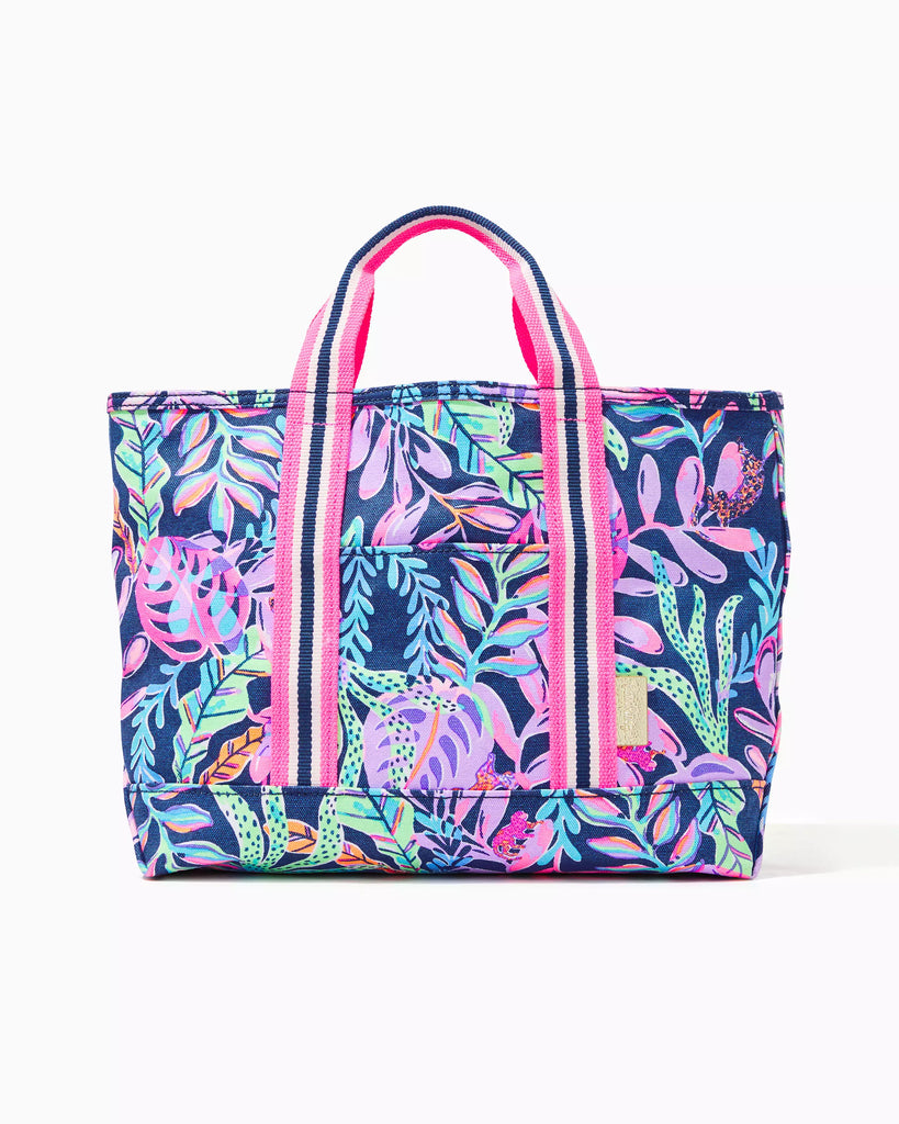 Lilly Pulitzer Mini Mercato Tote - Oyster Bay Navy Youve Been Spotted