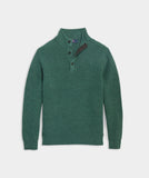 Vineyard Vines Men's Oysterman Button Mock Sweater - Starboard Green