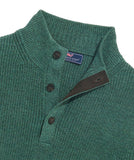 Vineyard Vines Men's Oysterman Button Mock Sweater - Starboard Green