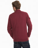 Southern Tide Pacific Quarter Zip Pullover Sweater - Black Cherry