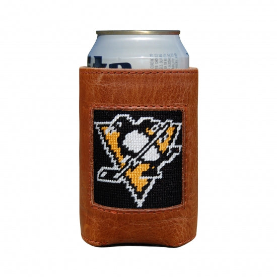 Smathers & Branson Pittsburgh Penguins Needlepoint Can Cooler - Black