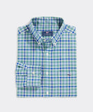 Vineyard Vines Men's Stretch Cotton Twill Plaid Shirt -  Starboard Green