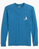 Southern Tide Men's Ready Set Sail Long Sleeve T-Shirt - Atlantic Blue