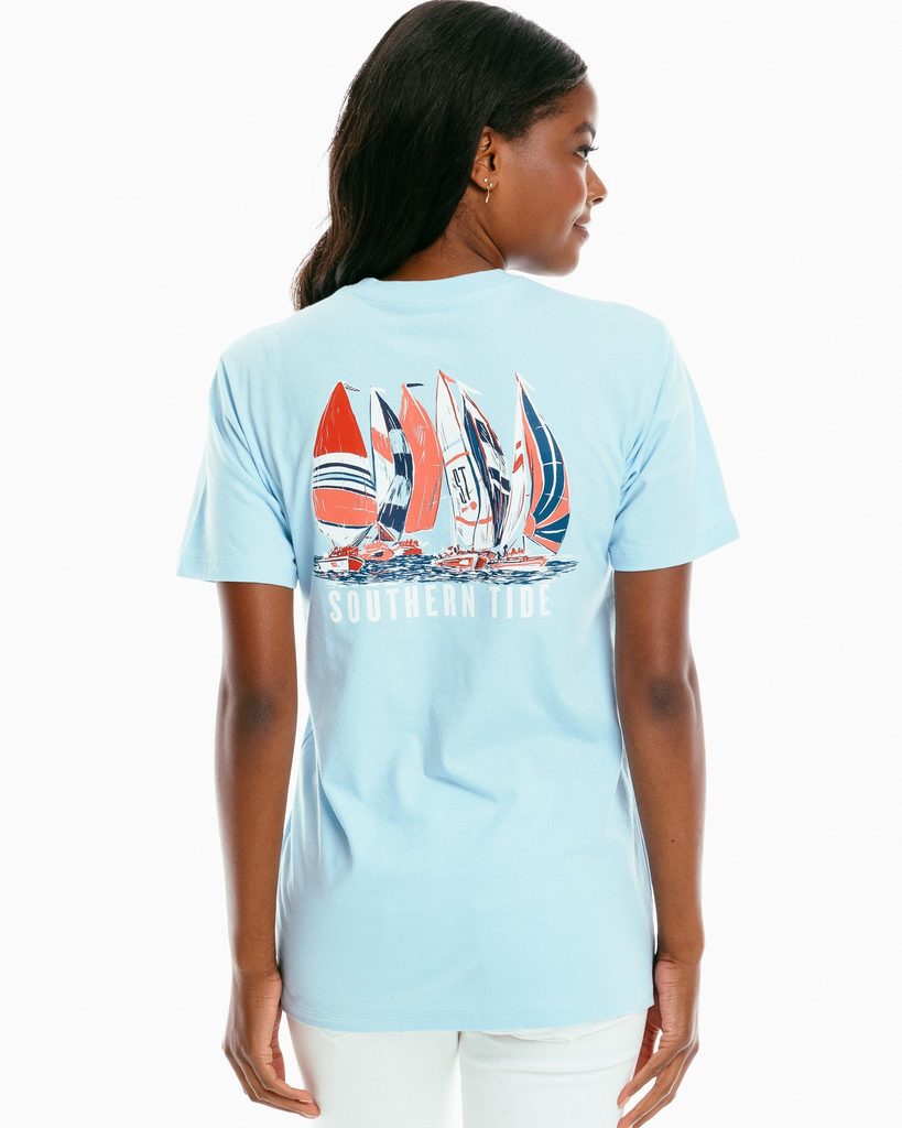 Southern Tide Sassy Sailing T-Shirt - Dream Blue X-Small / Dream Blue