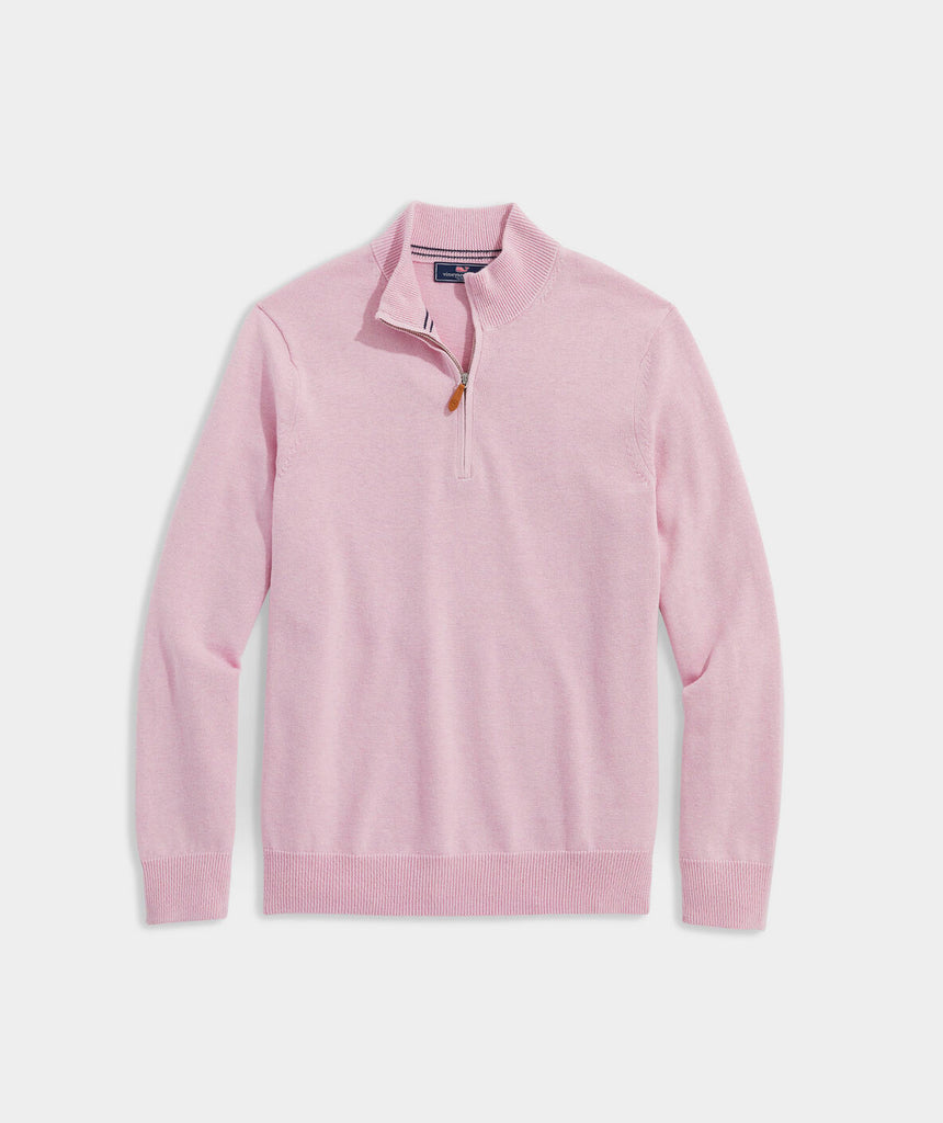 Vineyard Vines Men's Boathouse Quarter-Zip Sweater - Sea Grape