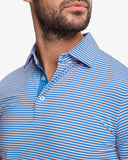 Southern Tide Men's brrr°®-eeze Shores Striped Performance Polo Shirt - Rose Blush