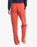 Southern Tide Women's Skipjack Printed Lounge Pant - Mineral Red