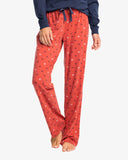 Southern Tide Women's Skipjack Printed Lounge Pant - Mineral Red
