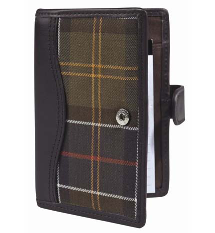 Barbour Small Leather Trim Tartan Organizer