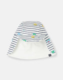 Joules Sonny Legionaire Style Jersey Hat - Snail Race Stripes