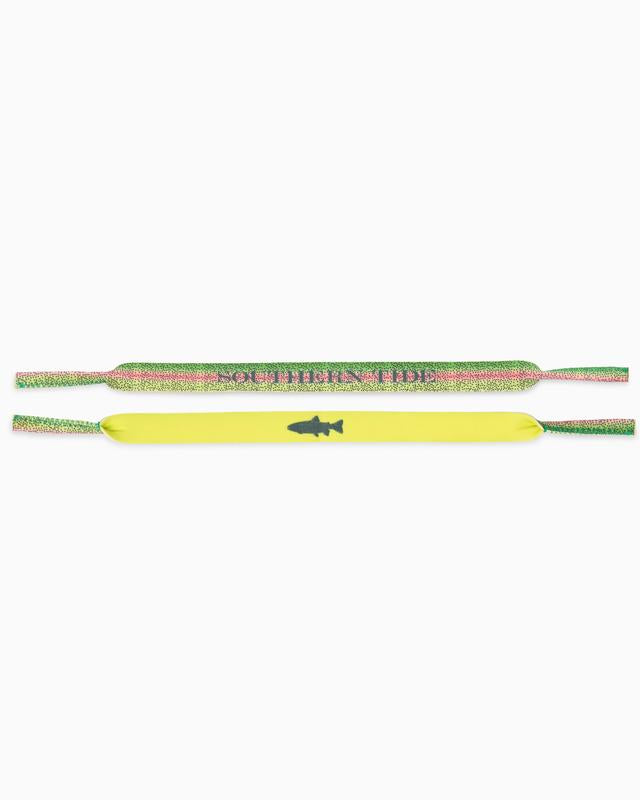 Southern Tide Rainbow Trout Fish Skin Sunglass Strap - Electric Yellow