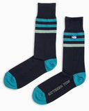 Southern Tide Men's University Stripe Socks - Navy