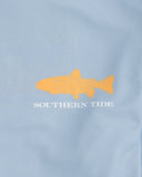 Southern Tide Men's Long Sleeved Southern Slam Series Brook Trout Performance T-shirt - Tsunami Grey
