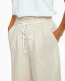 Southern Tide Women's Malisa Wide Leg Crop Linen Pant - Stone
