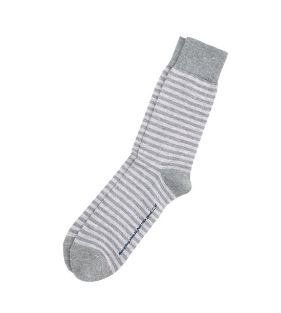 Vineyard Vines Mini Stripe Socks - Minnow Grey
