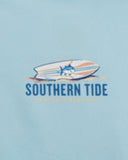 Southern Tide Kid's Surfboard Row Performance Long Sleeve T-Shirt - Aquamarine