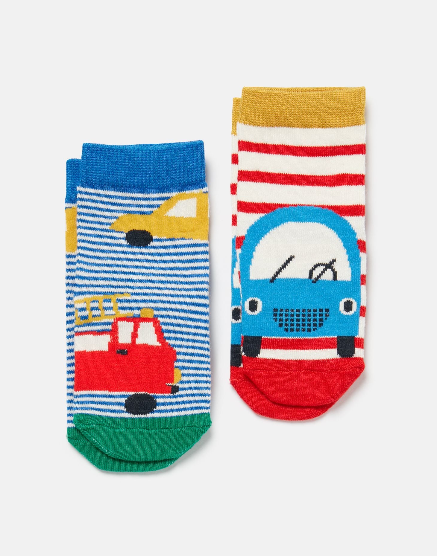 Joules Infant Neat Feet Two Pack Bamboo Socks - Vehicles