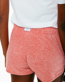 Southern Tide Waves Print Lounge Short - Faded Brick