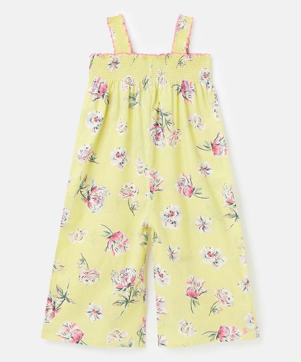 Joules Girls' Shannon Jumpsuit - Yellow Floral